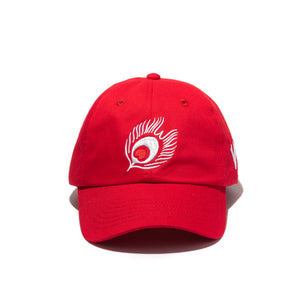 Dad Cap Feather-Red