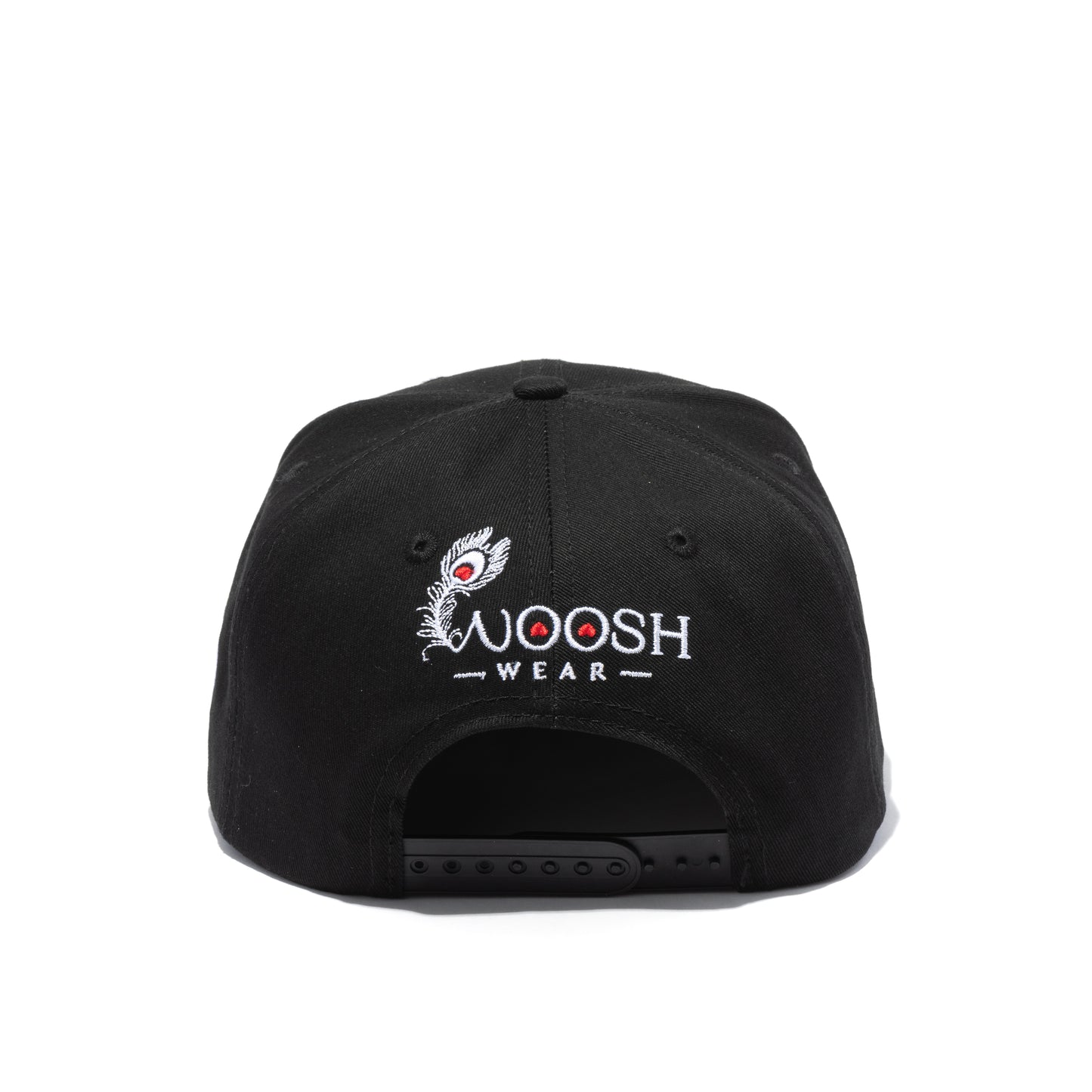 Flat Bill Feather-Black