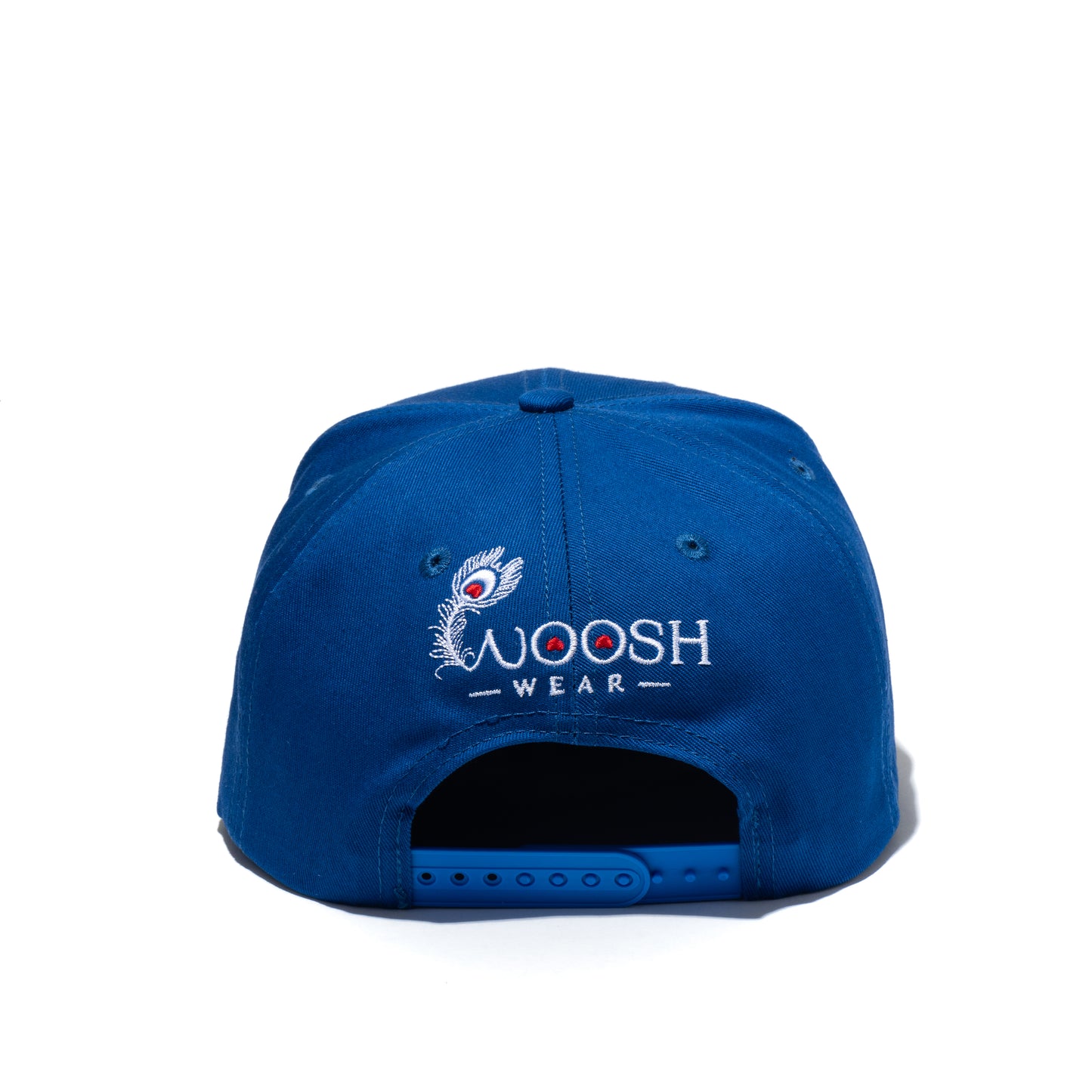 Flat Bill Feather-Cobalt