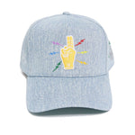 Load image into Gallery viewer, Peace is A Weapon Denim Hats
