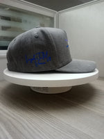 Load image into Gallery viewer, Cool Grey Denim Peace Is A Weapon Hat
