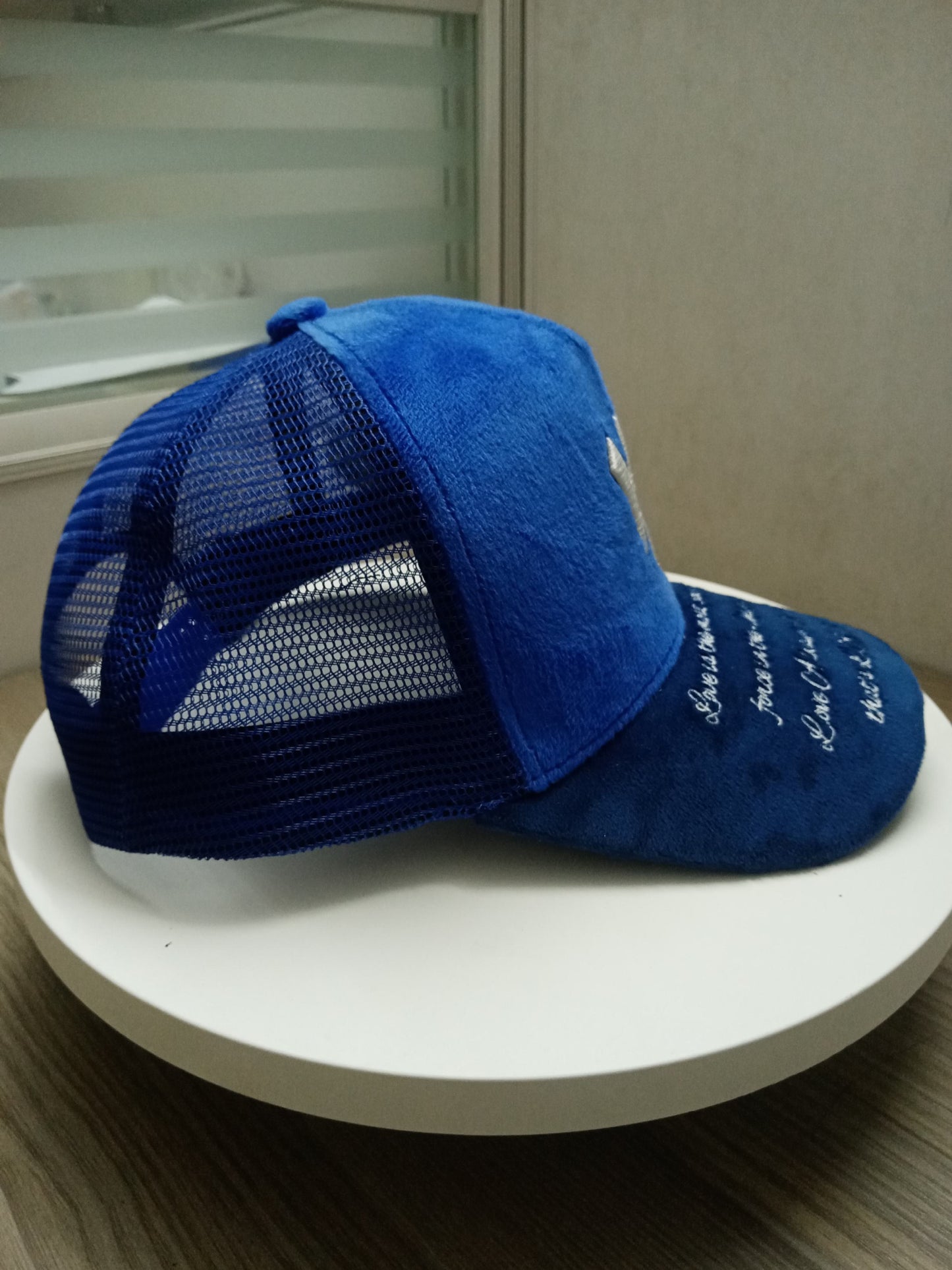 Love Always Win Velvet Trucker Hat