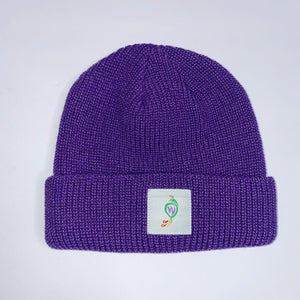 Square patch beanies