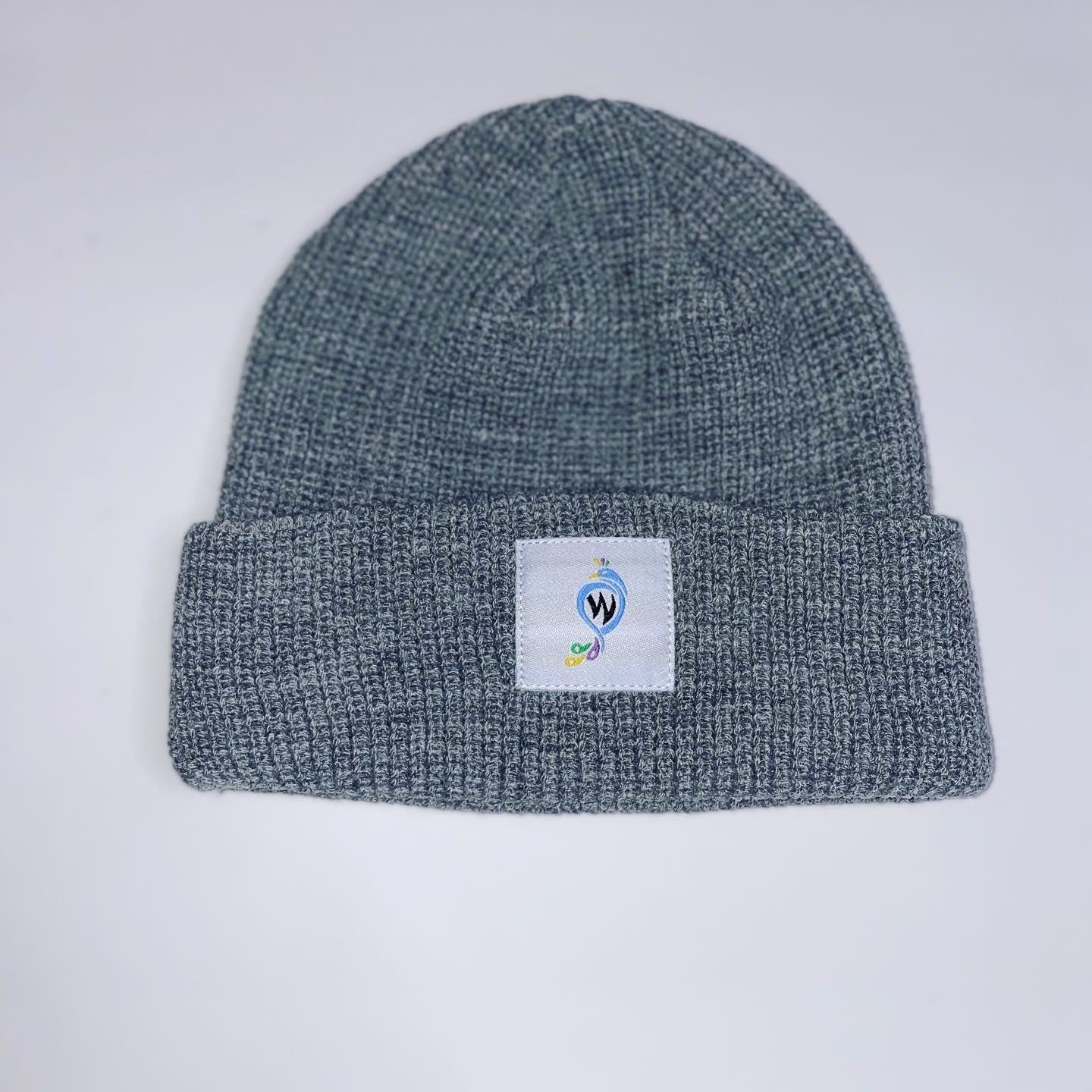 Square patch beanies