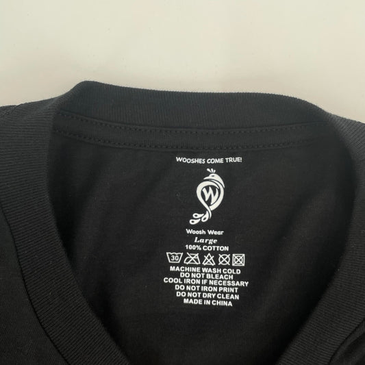 Mens 777% aligned black t shirts