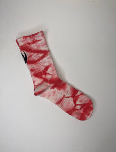 The W tie dye socks
