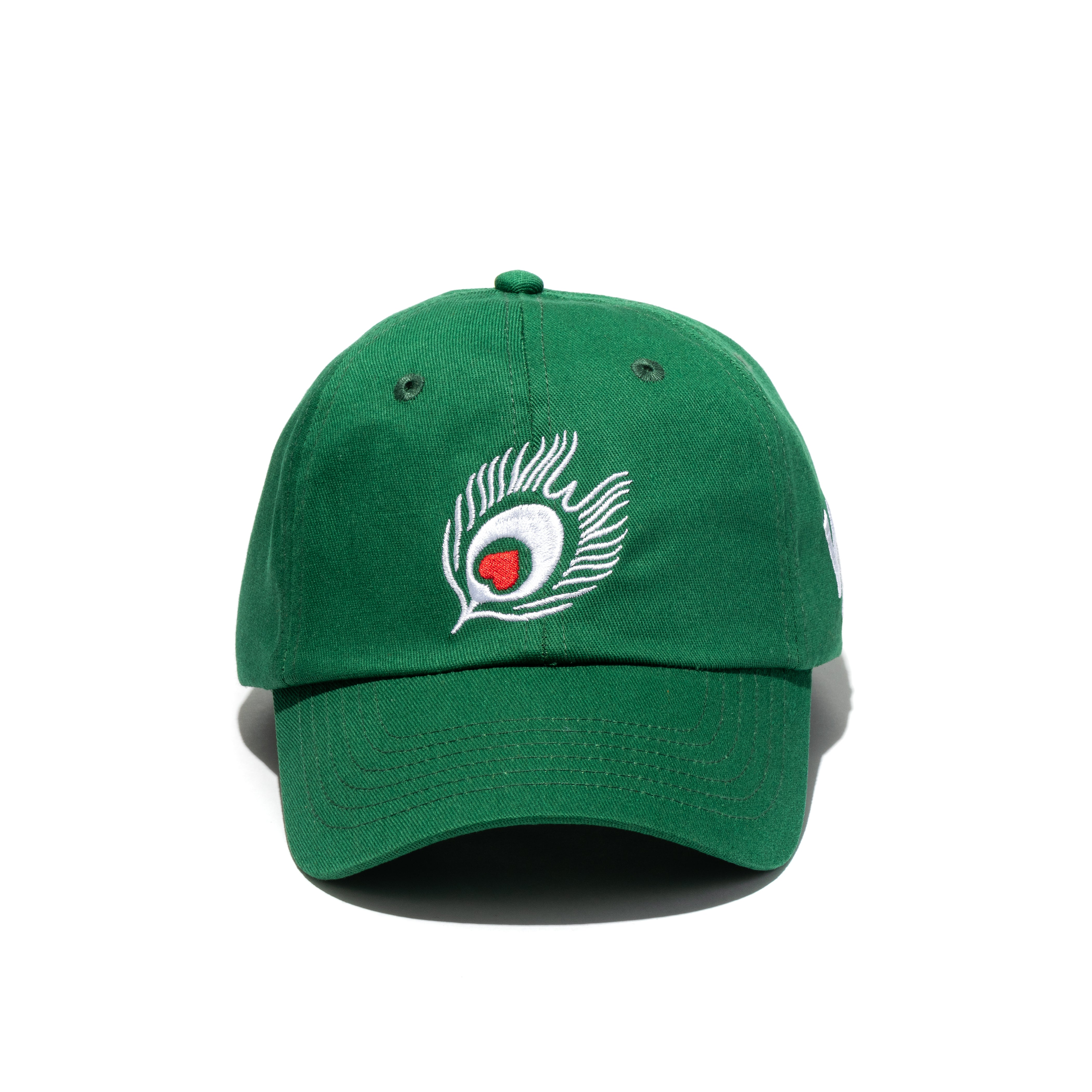 Dad Cap Feather-Green