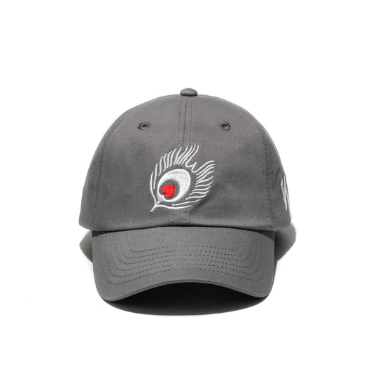 Dad Cap Feather-Grey