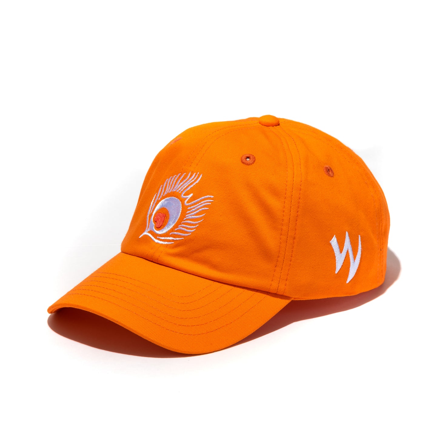 Dad Cap Feather-Orange