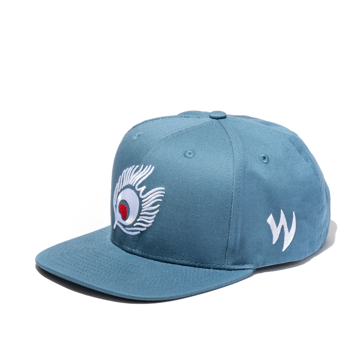 Flat Bill Feather-Lt. Blue