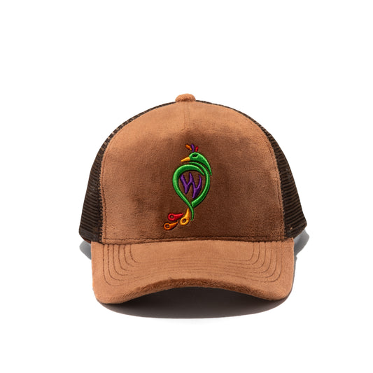 Trucker Hat Peacock-Brown