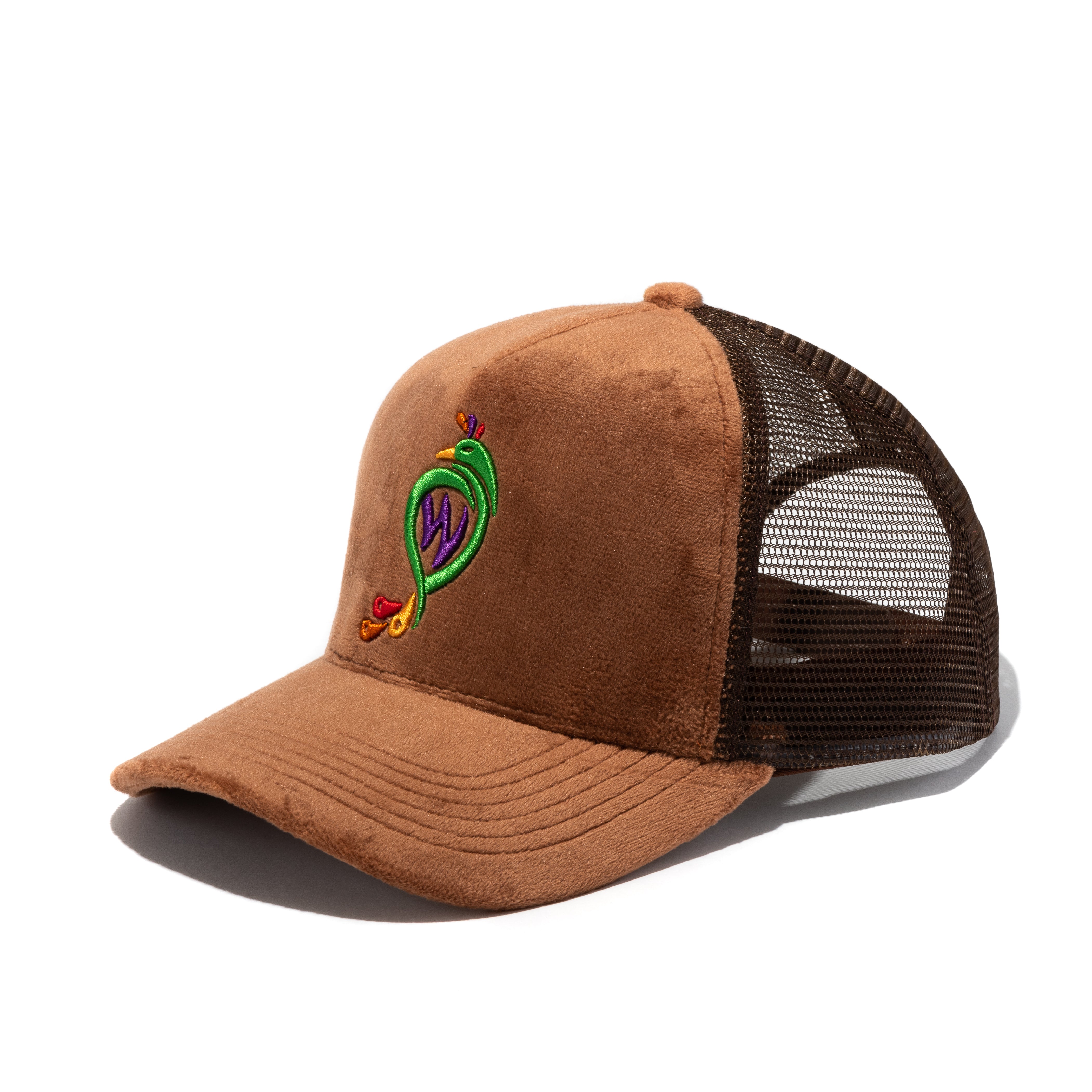 Trucker Hat Peacock-Brown