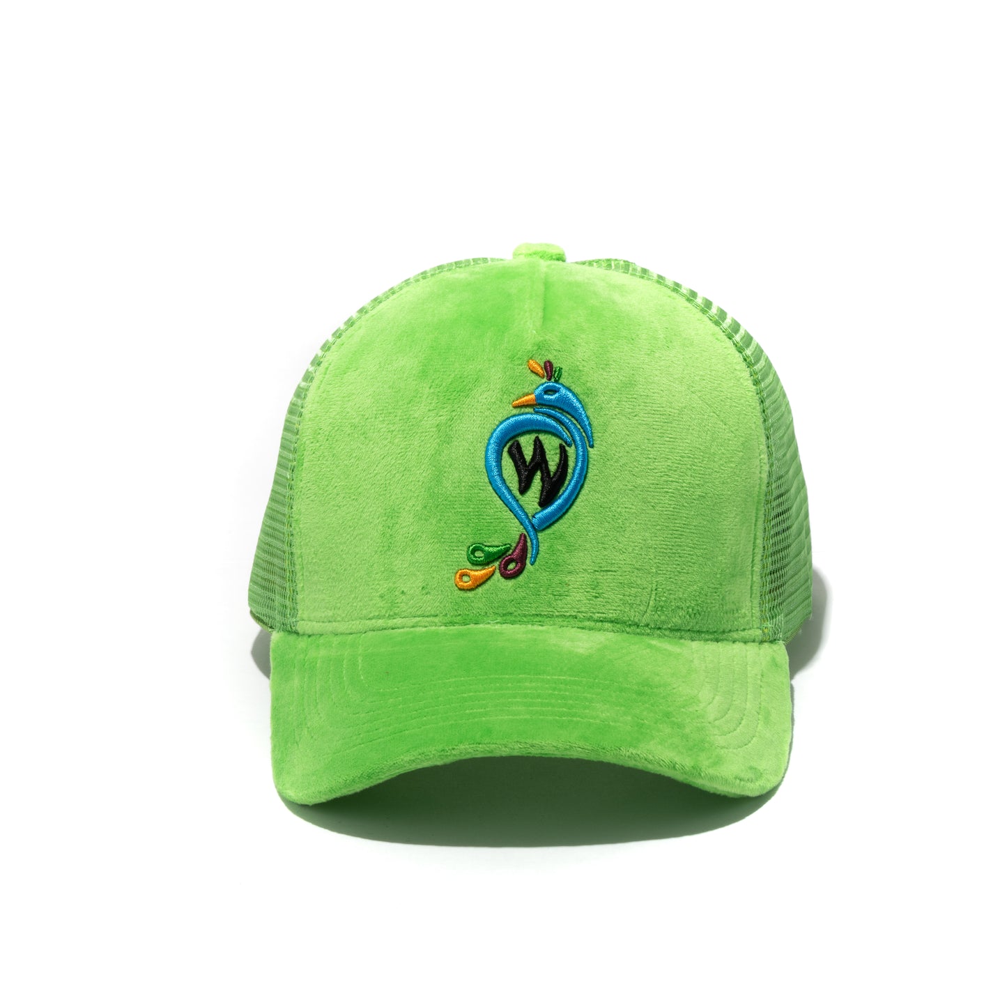 Trucker Hat Peacock-Lime Green