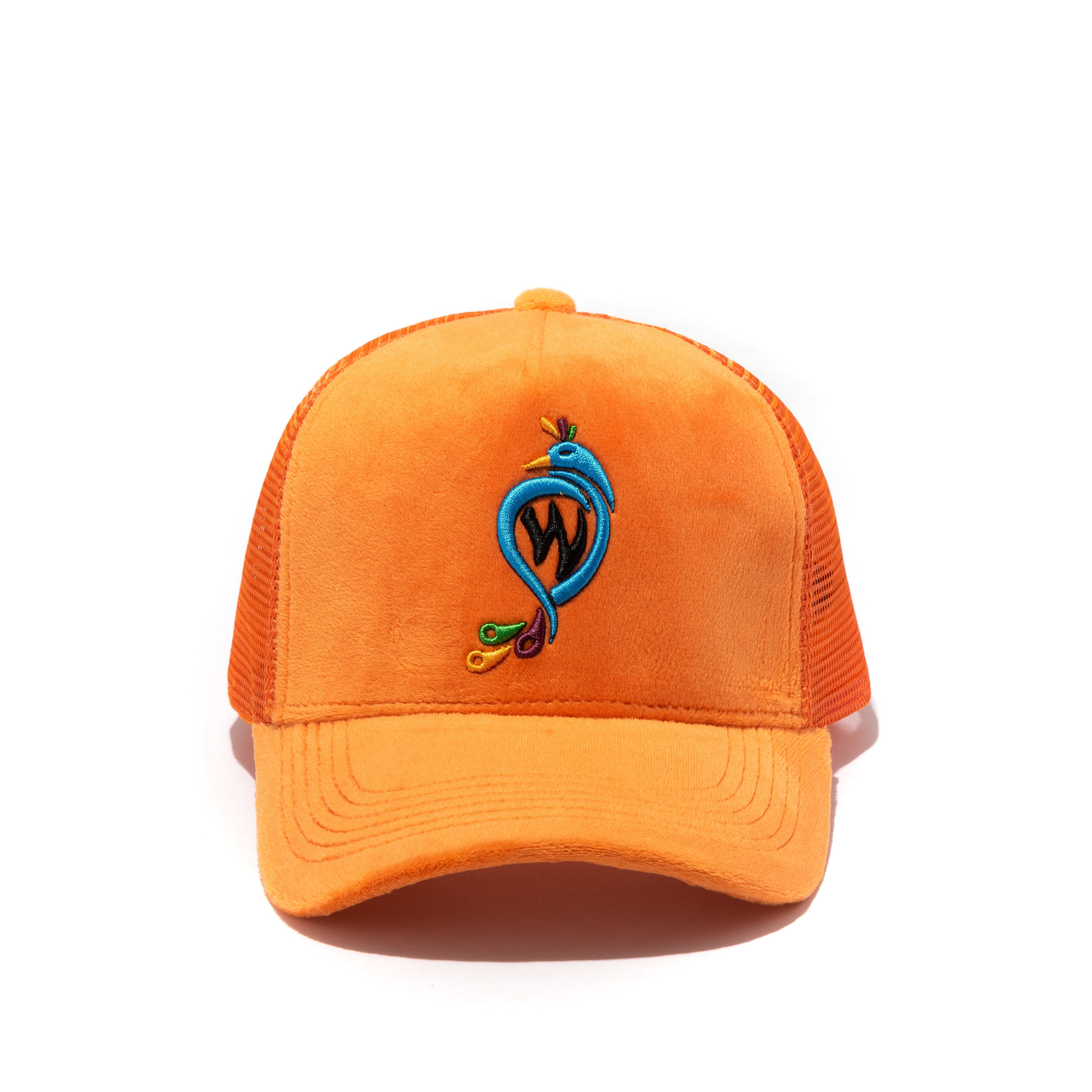 Trucker Hat Peacock-Orange